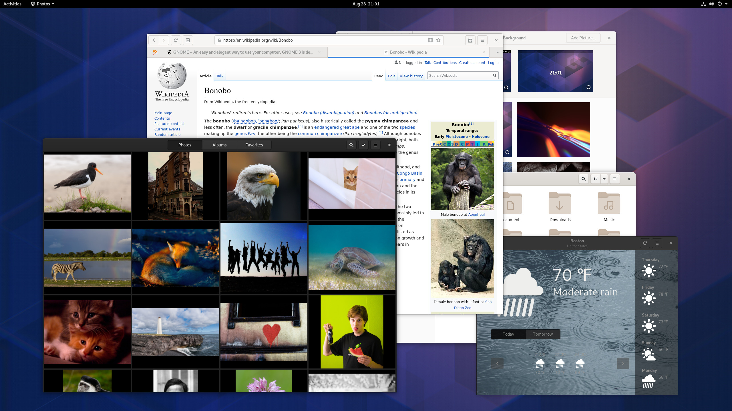 A preview of GNOME 3.34 Desktop